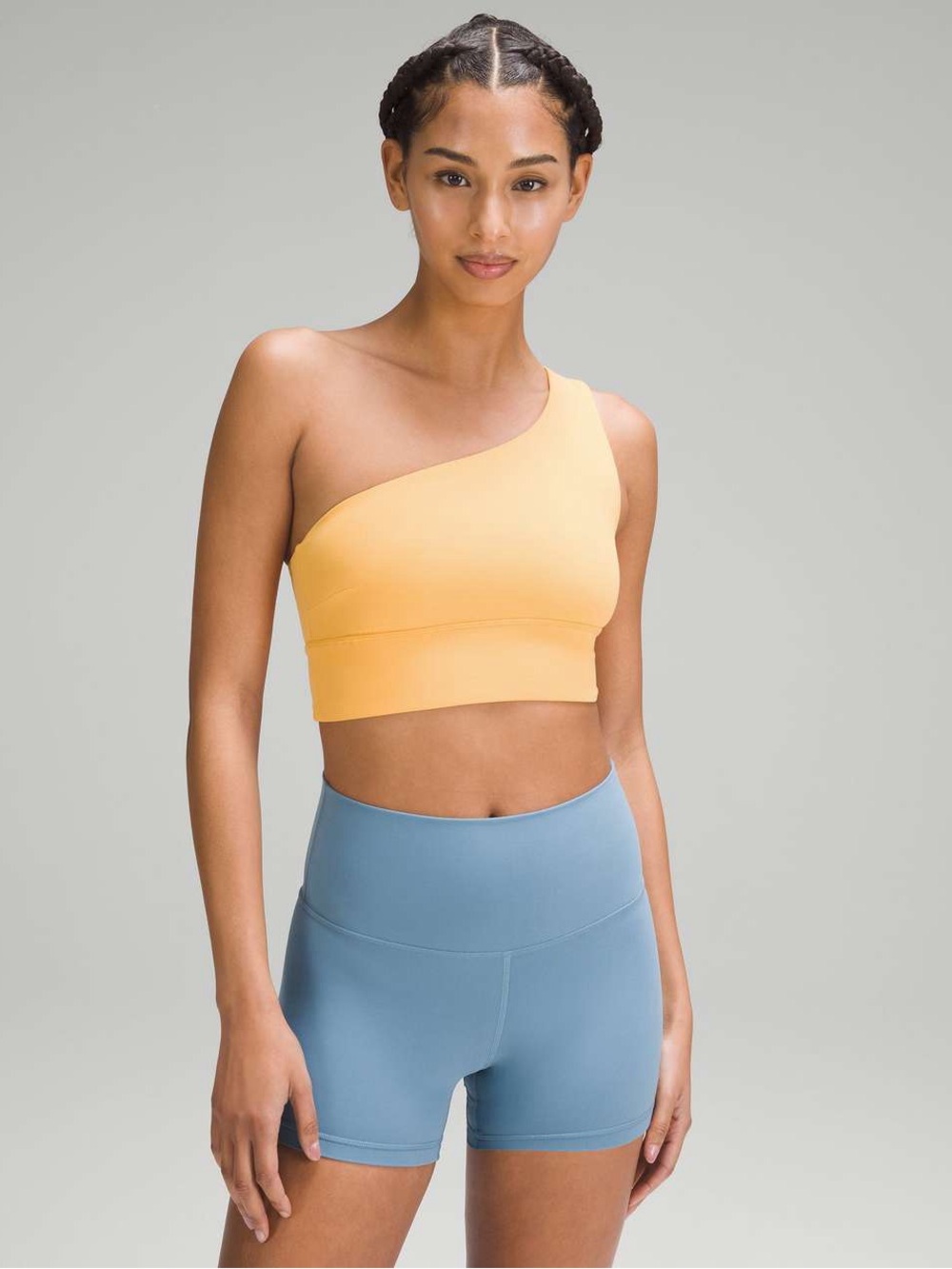 140. Lululemon Align Asymmetrical Bra Mango Dream Sz 8 NWT